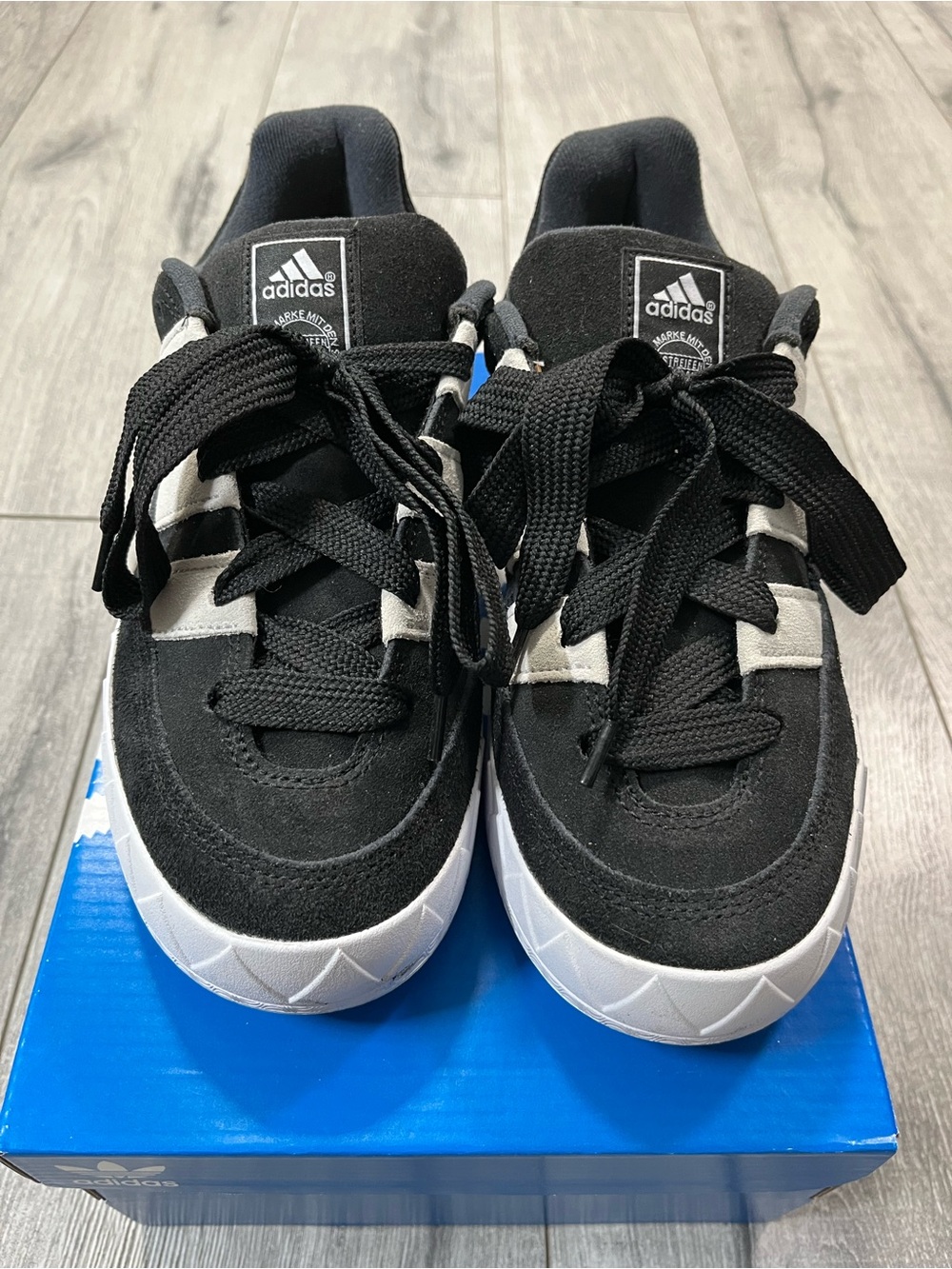 adidas Adimatic Black & White Skate Shoe